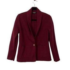 Summersalt Ribbed Sweater Blazer, Burgundy, Women’s Size M